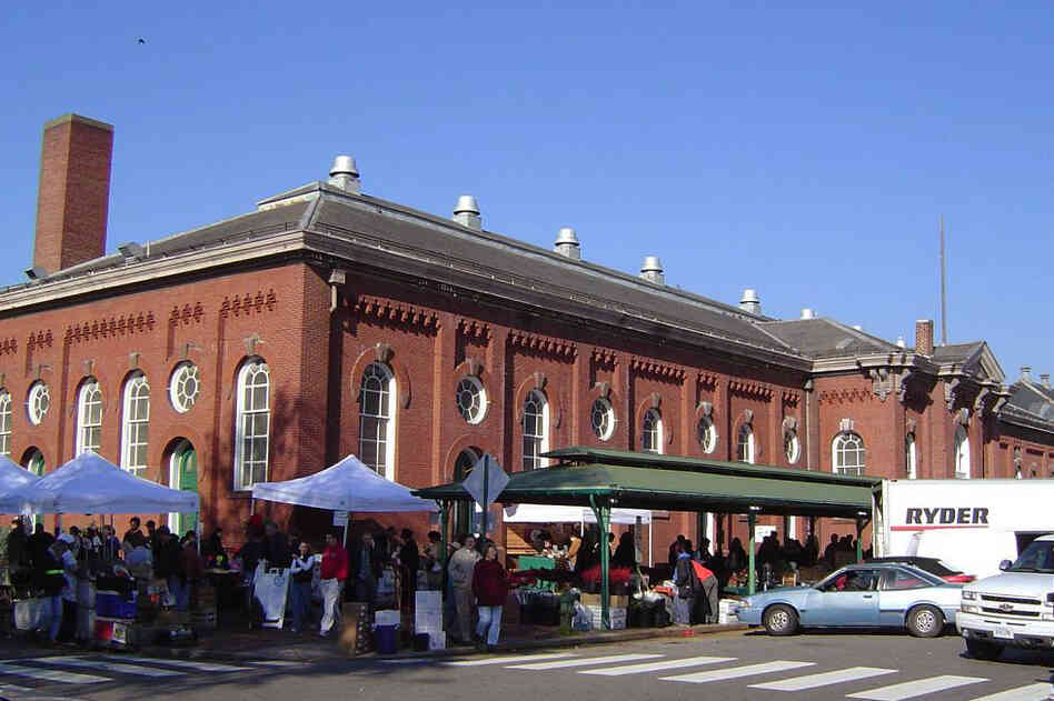 The Eastern Market in Washington, D.C. is 137 years old and attracts thousands of shoppers and vendors, rain or shine.