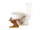 A contractor designed the Squatty Potty to help his mother get closer to the squatting position on the john. A contractor designed the Squatty Potty to help his mother get closer to the squatting position on the john.