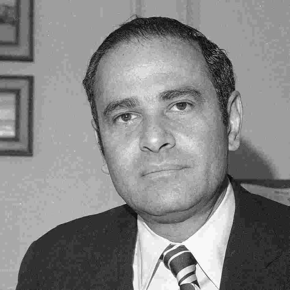 New York Times publisher Arthur Ochs Sulzberger in his office in 1973.