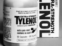 The Food and Drug Administration warned that consumers should avoid using Tylenol capsules until further notice, Feb. 13, 1986.