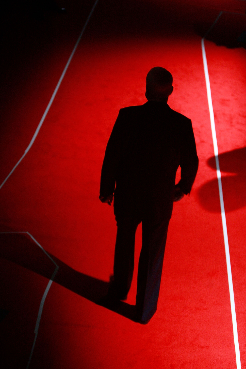 Republican presidential candidate Sen. John McCain waits backstage before the presidential debate with Obama in 2008.
