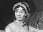 English novelist Jane Austen from an original family portrait.