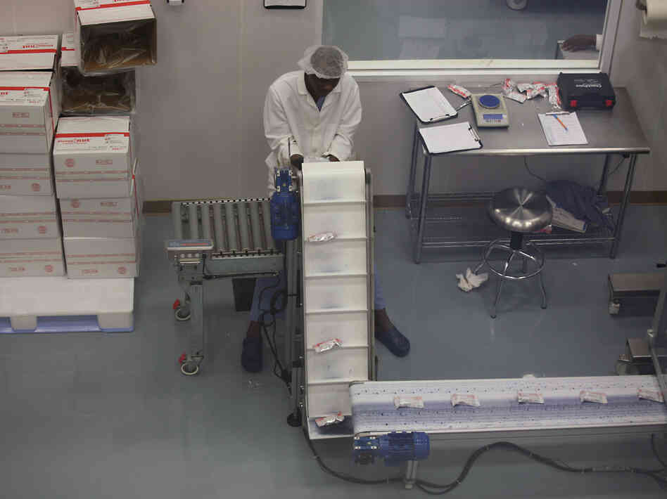 Meds and Food for Kids started making enriched peanut butter in 2003 by grinding peanuts and mixing the ingredients by hand. Today, it has a modern factory.