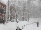 A person uses cross country skis to get up 26th Street NW near P Street in the snow in Washington in 2010. A person uses cross country skis to get up 26th Street NW near P Street in the snow in Washington in 2010.