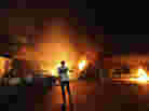 Sept. 11, 2012: A blaze erupted during the attack on the U.S. consulate in Benghazi, Libya.