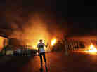 Sept. 11, 2012: A blaze erupted during the attack on the U.S. consulate in Benghazi, Libya. Sept. 11, 2012: A blaze erupted during the attack on the U.S. consulate in Benghazi, Libya.