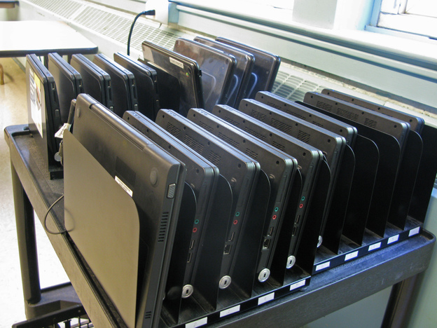 Oyster River Middle School has invested in a wide range of mobile technology in the classroom. Even so, Oyster River's bring-your-own-device policy is seen as a way to ensure that kids are using technology every day, as teachers assume they'll do after they graduate high school.