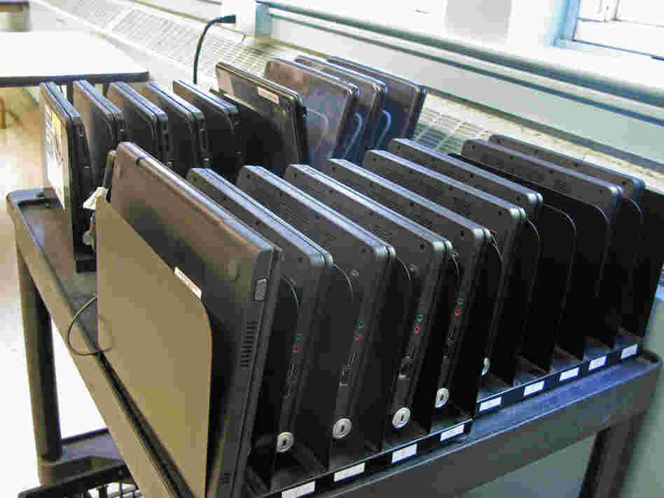 Oyster River Middle School has invested in a wide range of mobile technology in the classroom. Even so, Oyster River's bring-your-own-device policy is seen as a way to ensure that kids are using technology every day, as teachers assume they'll do after they graduate high school.