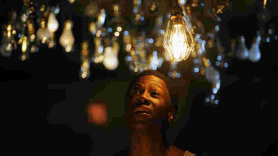 Teagle F. Bougere plays the titular Invisible Man in The Studio Theatre's adaptation of Ralph Ellison's novel.