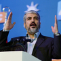 Palestinian Hamas leader Khaled Mashaal was a close ally of Syria and lived in the capital Damascus for years. But relations soured over the uprising in Syria, and Syria's state television denounced him in withering terms. Mashaal is shown speaking at a conference in Turkey on Sunday. Palestinian Hamas leader Khaled Mashaal was a close ally of Syria and lived in the capital Damascus for years. But relations soured over the uprising in Syria, and Syria's state television denounced him in withering terms. Mashaal is shown speaking at a conference in Turkey on Sunday.