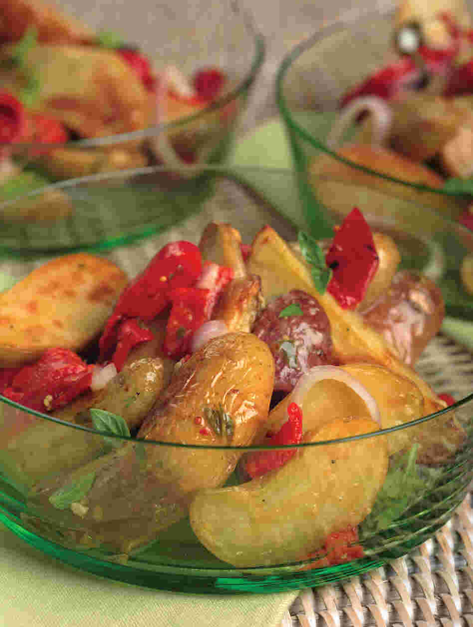 Roasted Fingerling Potato Salad With Lemon-Basil Vinaigrette