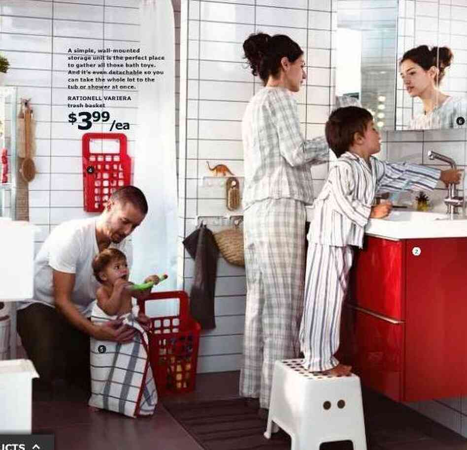 Now you see her (in IKEA's catalog for the U.S.).