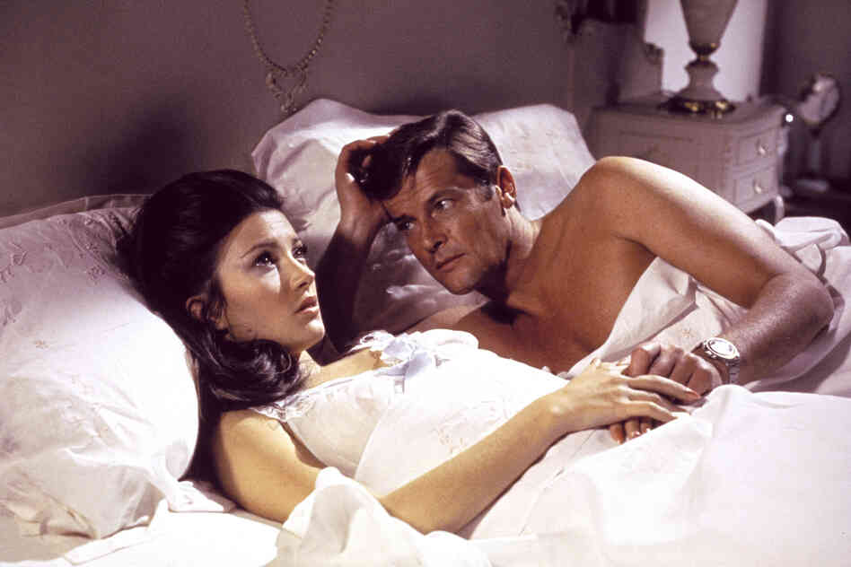 A scene from 1973's Live and Let Die features Jane Seymour and Roger Moore. In the film, Moore wears a supermagnetic wristwatch said to deflect bullets at long range.
