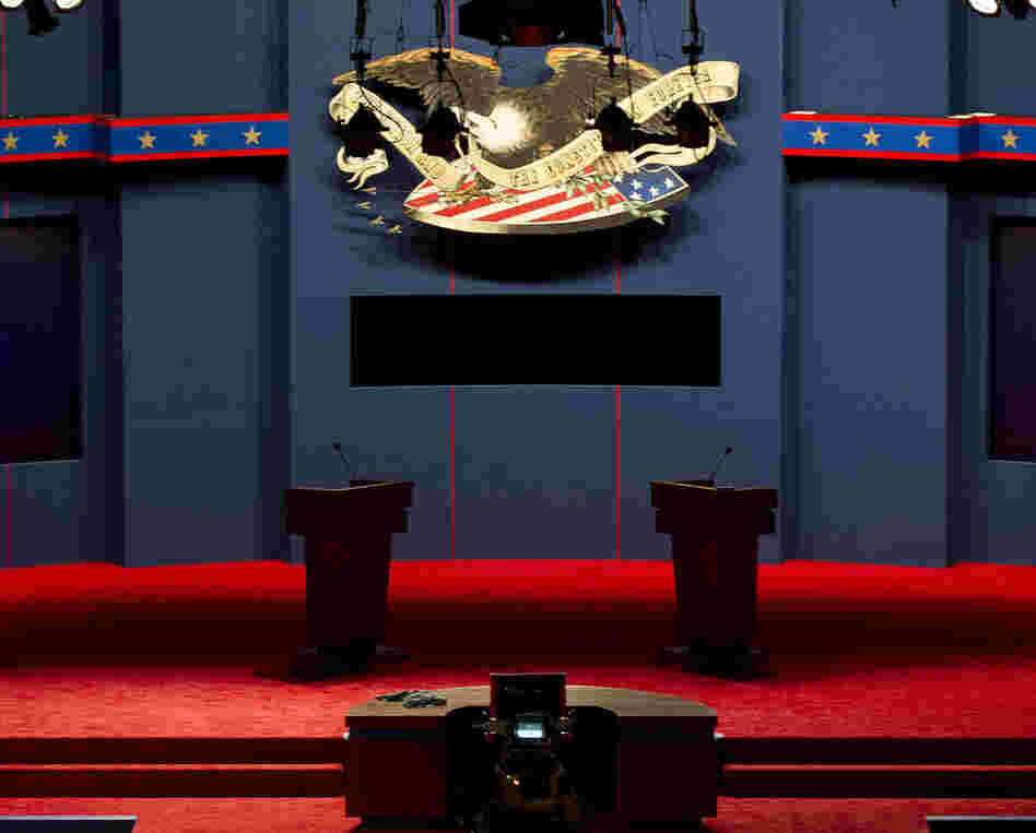 The stage is set: Tonight's debate is at the University of Denver.