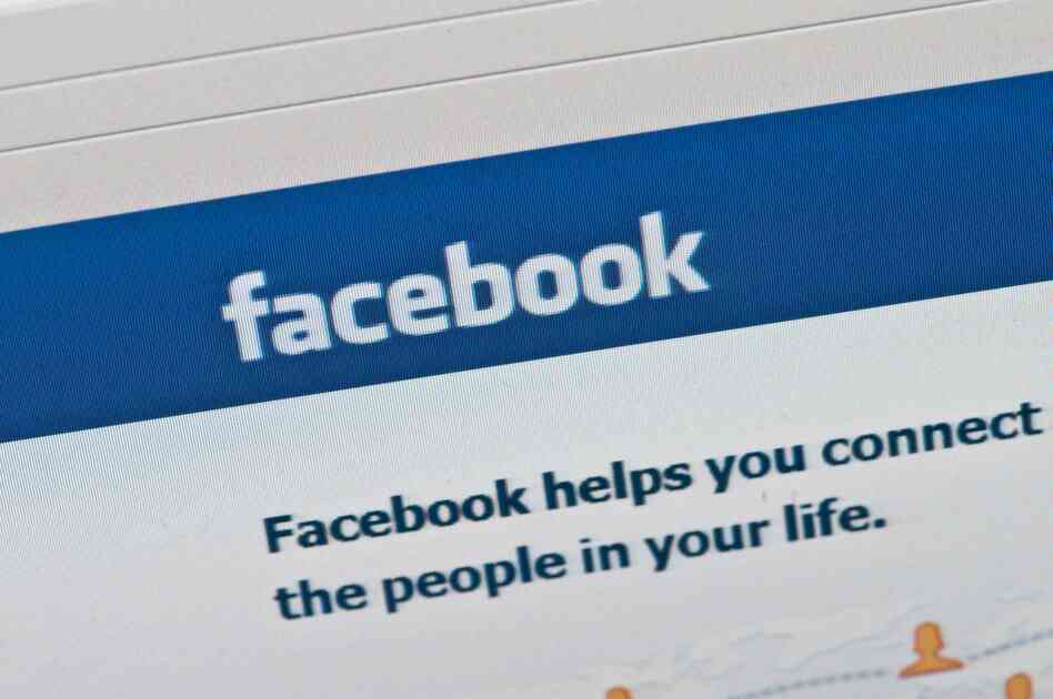 The Facebook homepage.