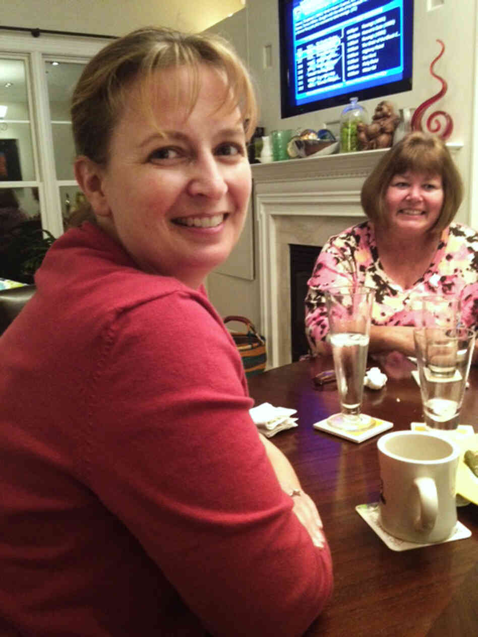 Kim Deal (left) and Connie Moser, at Deal's house in Occoquan, Va.