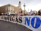 Spaniards protest the construction of the EuroVegas gambling complex at Puerta del Sol in Madrid last month. Spaniards protest the construction of the EuroVegas gambling complex at Puerta del Sol in Madrid last month.