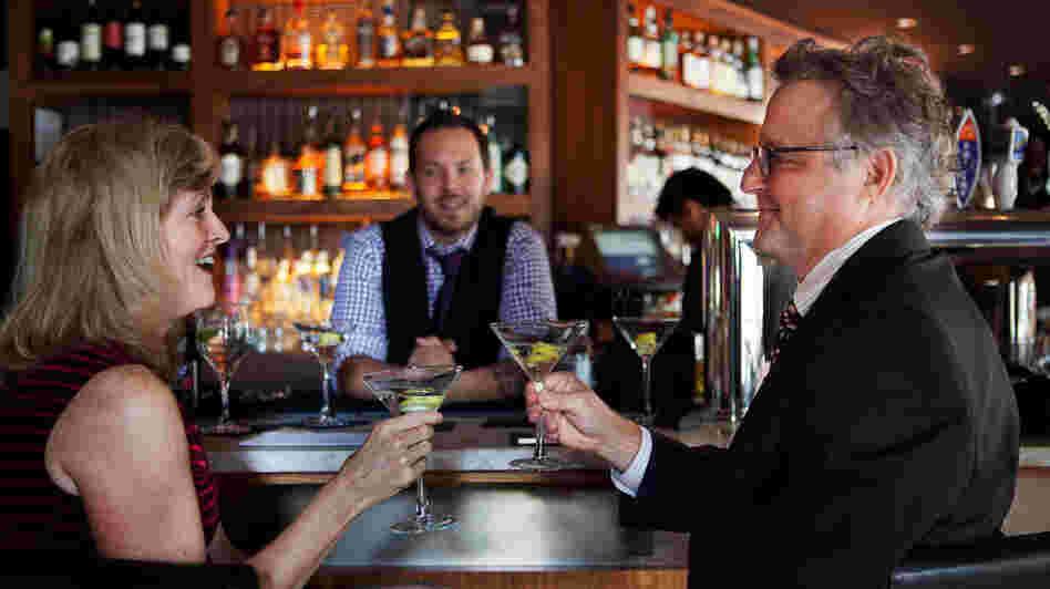NPR's Allison Aubrey and Joe Palca "investigate" the difference between shaken and stirred martinis.