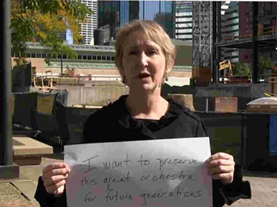 A still from the Minnesota musicians' YouTube campaign.