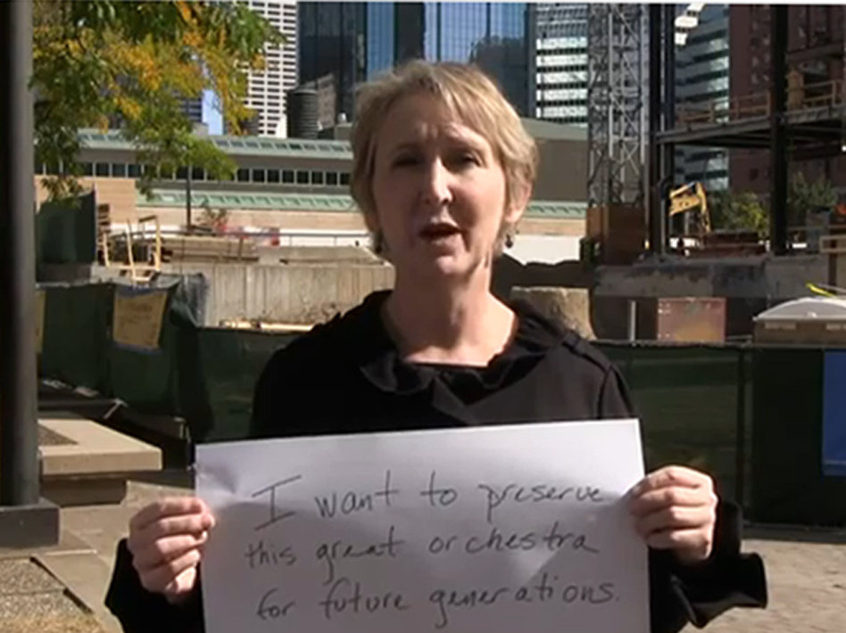 A still from the Minnesota musicians' YouTube campaign.