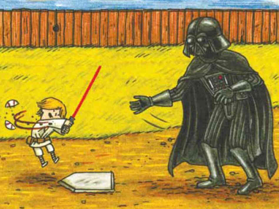 "I don't know why I didn't expect this, but kids really like the book, maybe even more than the adult audience," says Jeffrey Brown, author of Darth Vader and Son, a best-selling panel book about Vader's frustrations raising a 4-year-old Luke Skywalker. "A lot of people have said their kids want it as their bedtime book just again and again and again." "I don't know why I didn't expect this, but kids really like the book, maybe even more than the adult audience," says Jeffrey Brown, author of Darth Vader and Son, a best-selling panel book about Vader's frustrations raising a 4-year-old Luke Skywalker. "A lot of people have said their kids want it as their bedtime book just again and again and again."