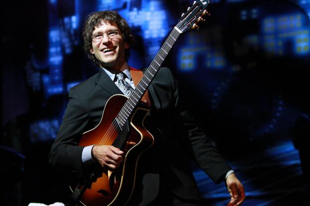 Versatile guitarist Frank Vignola has clearly studied Django Reinhardt-style jazz.