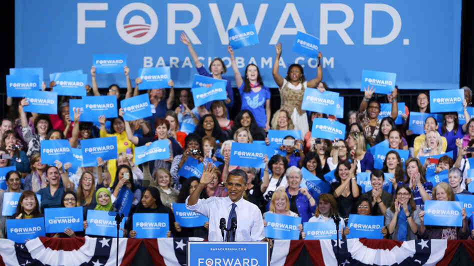 President Obama speaks during a campaign event at George Mason University in Fairfax, Va., on Friday.