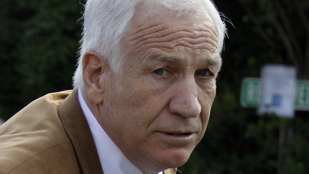 Former Penn State assistant football coach Jerry Sandusky, shown arriving at court during his trial in June, is expected back in court Tuesday for a sentencing hearing.