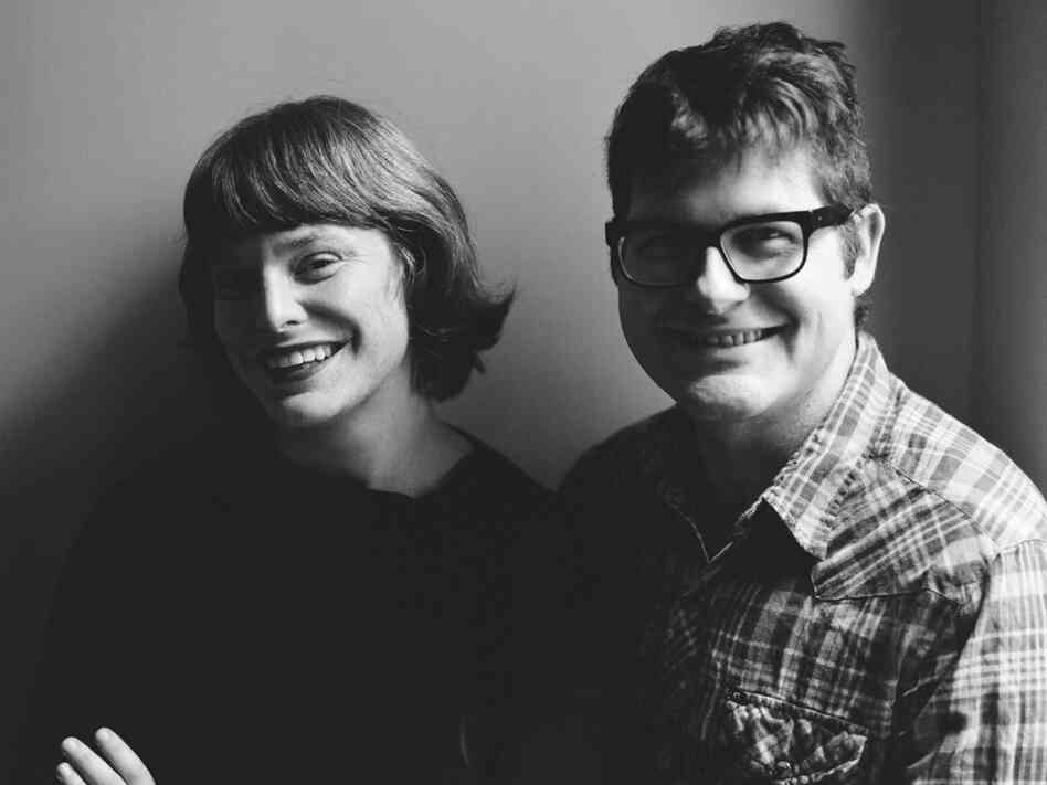 Colin Meloy's wife, Carson Ellis (left), illustrated Under Wildwood. Ellis also serves as illustrator-in-residence for The Decemberists.