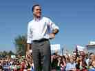 Republican presidential candidate Mitt Romney greets supporters during a campaign rally on Oct. 5 in Abingdon, Va.