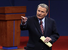 Moderator Jim Lehrer addresses the audience before the first presidential debate at the University of Denver on Wednesday Moderator Jim Lehrer addresses the audience before the first presidential debate at the University of Denver on Wednesday