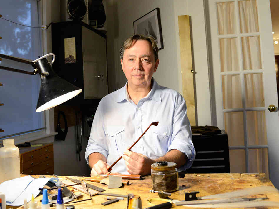 Over the past four decades, Benoit Rolland has made more than 1,400 bows for violins, violas and cellos.