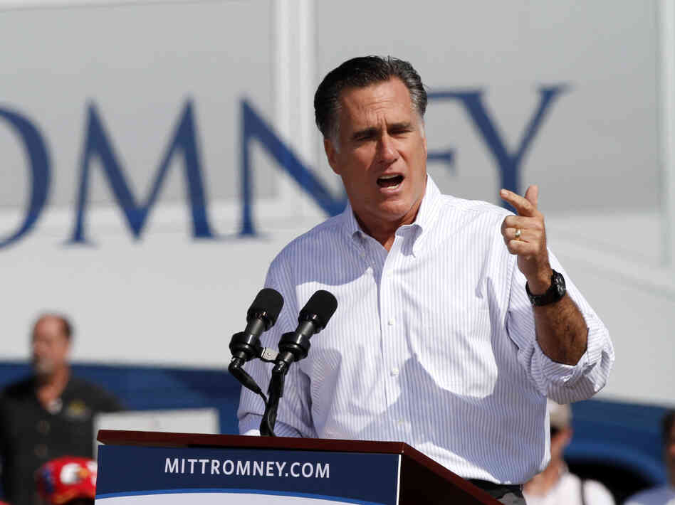 Republican presidential candidate Mitt Romney held a campaign rally Friday in Abingdon, Va.
