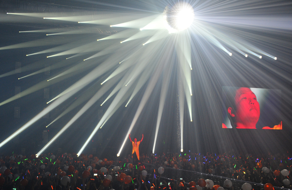 Psy won't quit. Here he is performing in Seoul on Tuesday. On Thursday he played a free show in the South Korean capital to more than 80,000 people.
