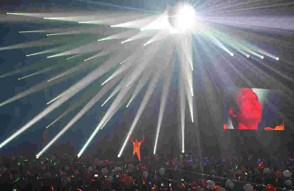 Psy won't quit. Here he is performing in Seoul on Tuesday. On Thursday he played a free show in the South Korean capital to more than 80,000 people.