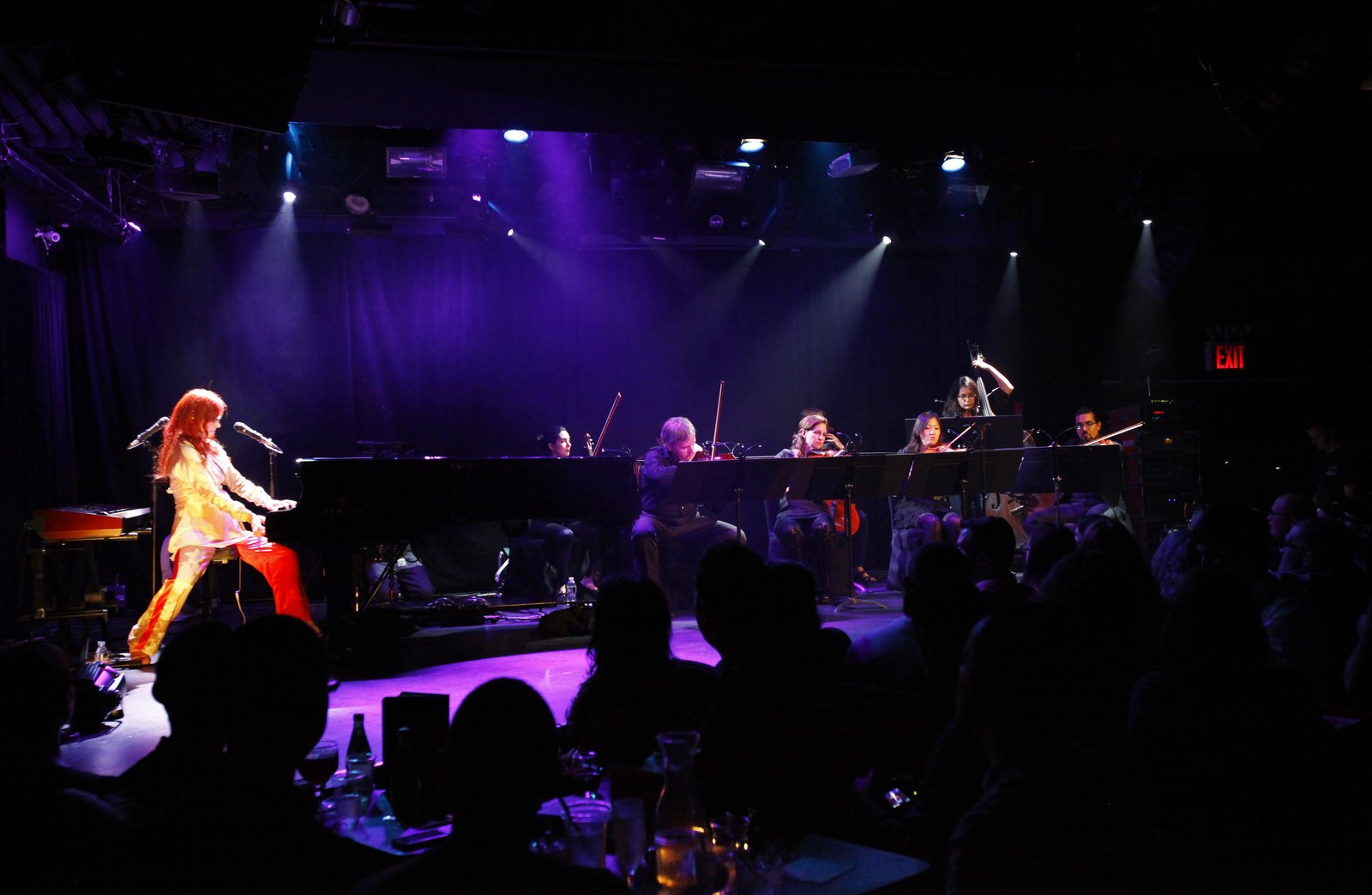 Amos was joined by an eight-piece string ensemble to perform the new arrangements.