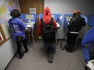 Voters cast their ballots during early voting in Bowling Green, Ohio. Early voting began Oct. 2 in the battleground state, five weeks before Election Day on November 6. Voters cast their ballots during early voting in Bowling Green, Ohio. Early voting began Oct. 2 in the battleground state, five weeks before Election Day on November 6.