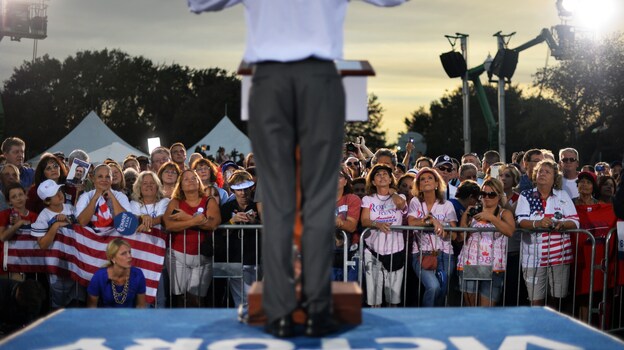 Republican presidential candidate Mitt Romney speaks during a campaign event in St. Petersburg, Fla. Slate Magazine's John Dickerson says likeability doesn't matter as much in a presidential campaign as you might think.