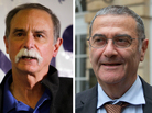In this combination of photos, American physicist David Wineland (left) speaks at a news conference in Boulder, Colo., and French physicist Serge Haroche speaks to the media in Paris after they were named winners of the 2012 Nobel Prize in physics. In this combination of photos, American physicist David Wineland (left) speaks at a news conference in Boulder, Colo., and French physicist Serge Haroche speaks to the media in Paris after they were named winners of the 2012 Nobel Prize in physics.