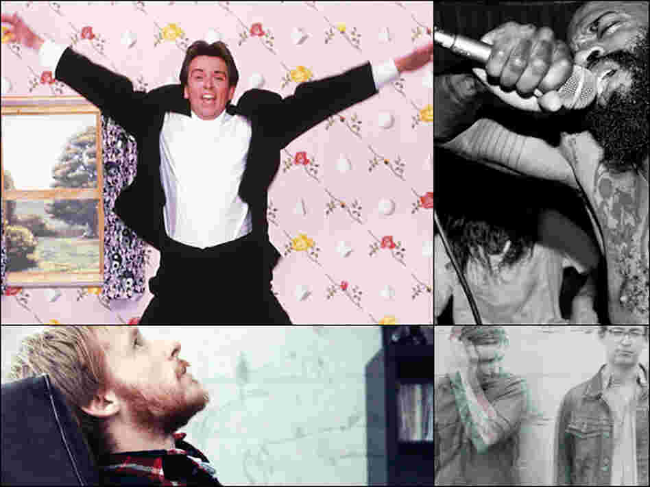 Clockwise from upper left: Peter Gabriel, MC Ride of Death Grips, Metz, Kevin Devine of Bad Books Clockwise from upper left: Peter Gabriel, MC Ride of Death Grips, Metz, Kevin Devine of Bad Books
