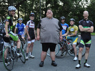 Ernest Gagnon weighed 570 pounds before he decided to lose weight by taking up cyclocross racing. Forgoing surgery, Gagnon lost more than 200 pounds and recently competed in his first cyclocross race. Ernest Gagnon weighed 570 pounds before he decided to lose weight by taking up cyclocross racing. Forgoing surgery, Gagnon lost more than 200 pounds and recently competed in his first cyclocross race.