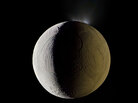 Enceladus, shooting geysers of water into space. Enceladus, shooting geysers of water into space.