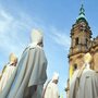 Bavarian bishops walk in a procession to the Basilica of the Fourteen Holy Helpers near Bad Staffelstein, Germany, in May. A decree by the German bishops' conference warns that German Catholics who do not pay a state church tax will be denied sacraments.