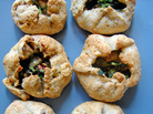 Small Galettes With Spinach, Pear, Blue Cheese And Rosemary Small Galettes With Spinach, Pear, Blue Cheese And Rosemary