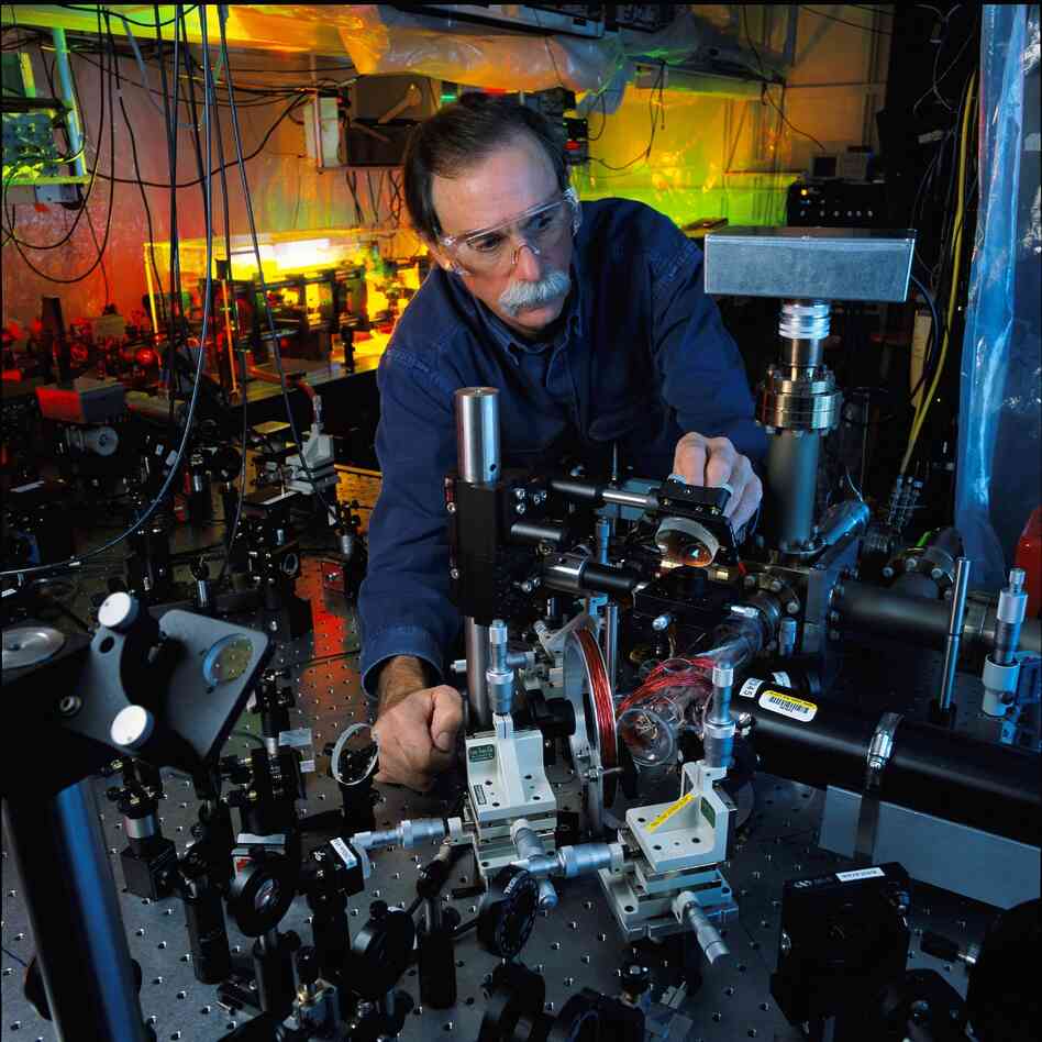 David Wineland. Illustration from the Nobel Prize website.