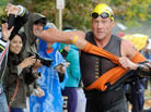 Lance Armstrong competes in the Rev3 Half Full Triathalon Sunday in Ellicott City, Md. Armstrong joined other cancer survivors in the event, which raised funds for the Ulman Cancer Fund for Young Adults. Lance Armstrong competes in the Rev3 Half Full Triathalon Sunday in Ellicott City, Md. Armstrong joined other cancer survivors in the event, which raised funds for the Ulman Cancer Fund for Young Adults.