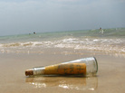 This bottle washed up in Florida. The message inside read, "God is the answer." This bottle washed up in Florida. The message inside read, "God is the answer."