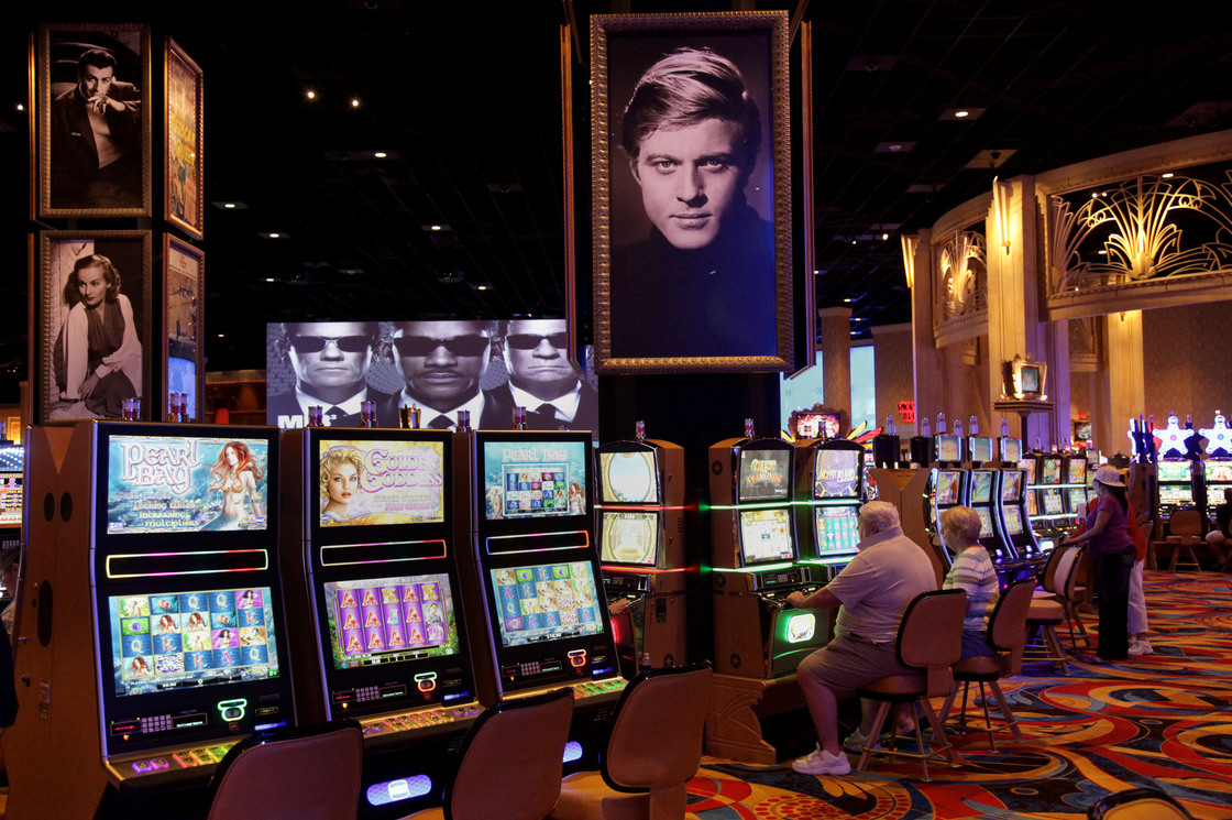 Gamblers play slots during the grand opening of the Hollywood Casino in Toledo, Ohio, in May. It was the second casino to open in the state.