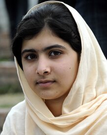 Malala Yousafzai in March 2012.