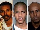 Abdifatah Yusuf Isse (center) and Salah Osman Ahmed (right) are among more than 20 young men who left Minnesota since 2007 to join al-Shabab. They are testifying against Mahamud Said Omar (left), who is accused of helping to send fighters and money to the al-Qaida-linked group in Somalia. Abdifatah Yusuf Isse (center) and Salah Osman Ahmed (right) are among more than 20 young men who left Minnesota since 2007 to join al-Shabab. They are testifying against Mahamud Said Omar (left), who is accused of helping to send fighters and money to the al-Qaida-linked group in Somalia.